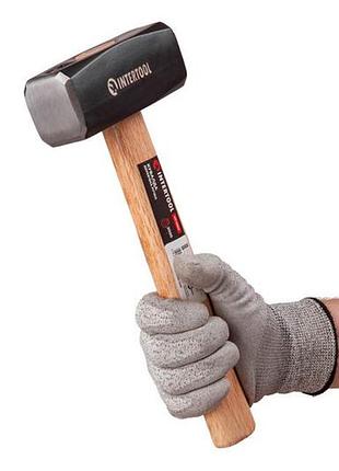 Кувалда intertool 2000г ручка дерево (ht-0222) 4