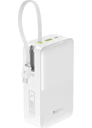 Портативная батарея powerbank baseus enerfill fc51 bipow 2 pro 30000mah 22.5w e0028101 white
