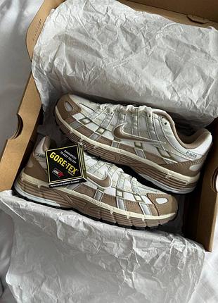 Nike p-6000 brown white gore-tex
