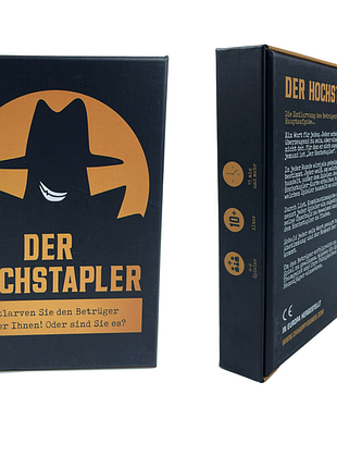 Настольная игра der hochstapler самозванец детективная на немецком языке для веселой компании друзей семьи