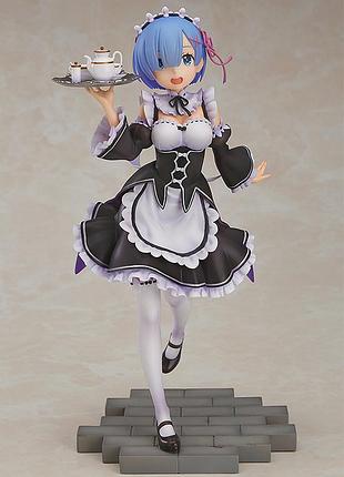 Аниме фигурка 22,5 см рем с аниме ре:зеро, re:zero - rem