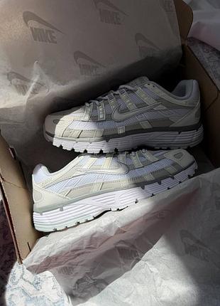 Nike p-6000 white grey