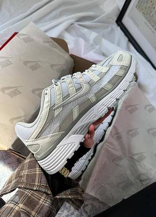 Nike p-6000 white grey 5
