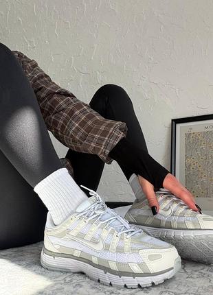 Nike p-6000 white grey 8