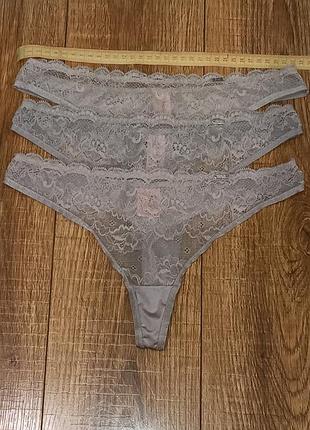 🎀 шикарні мережевні трусики 
🎀 бренд hunkemoller
🎀 розмір м 
3шт*95 грн.замовлення приймаю від 3 шт.кошти на карту.товар поверненню не підлягає.