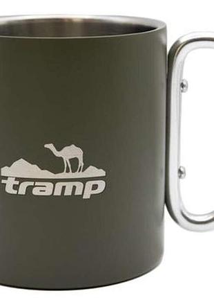 Термокружка з карабіном tramp 350 ml олива utrc-122-olive