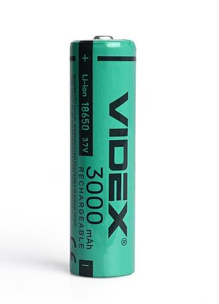 Акумулятор videx літій-іонний 18650 (без захисту) 3000mah bulk 1шт