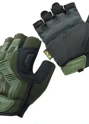 Перчатки тактические mechanix беспалые олива