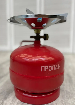 Газовый кемпинговый комплект горелка и баллон 5 л intertool к1 gs-0005