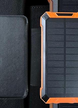 Портативний повербанк powerbank із вбудованою сонячною панеллю 20000 маг 6xusb