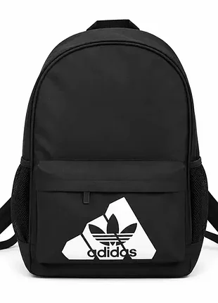 Рюкзак чорний міський спортивний adidas, рюкзак в школу, портфель адідас