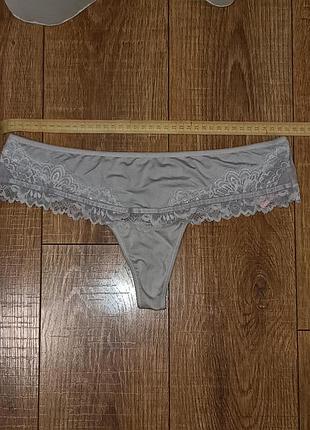 Шикарні мережевні трусики 
🎀 бренд hunkemoller
🎀 розмір l
3шт*95 грн.замовлення приймаю від 3 шт.кошти на карту.товар поверненню не підлягає.