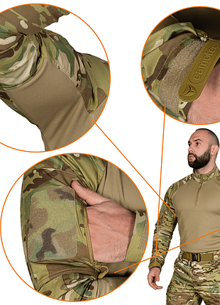 Боевая рубашка raid multicam/tan l 4