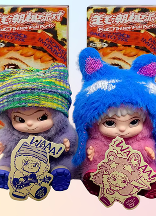 Игрушка-сюрприз пушистый брелок кукла вакуку wakuku kawaii 🧸 | коллекционная плюшевая куколка в костюме (blind box)