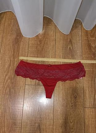 Шикарні мережевні трусики 
🎀 бренд hunkemoller
🎀 розмір l
3шт*95 грн.замовлення приймаю від 3 шт.кошти на карту.товар поверненню не підлягає.