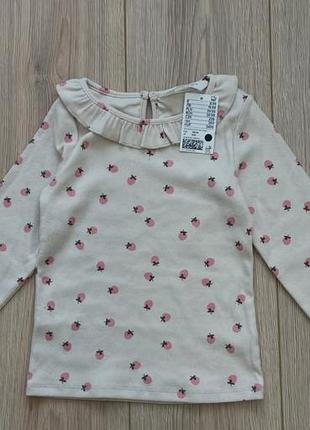 Красивий тепленький реглан для дівчинки 👧 від бренду h&m  на 4-6 років