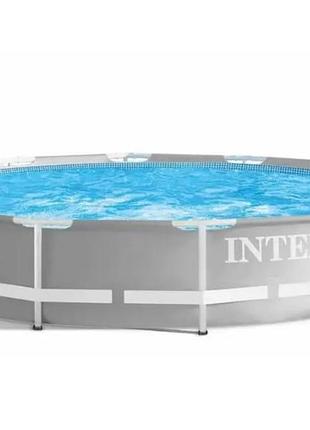 Каркасный бассейн intex prism frame 26710, ø 366×76 см, 6 830 л