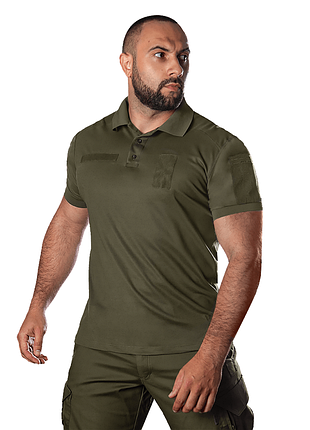 Поло army id 2.0 coolpass pique lt олива l