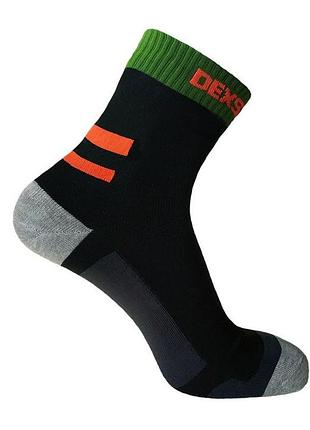 Шкарпетки водонепроникні dexshell running ds645bor чорні з оранжевим (розмір xl)
