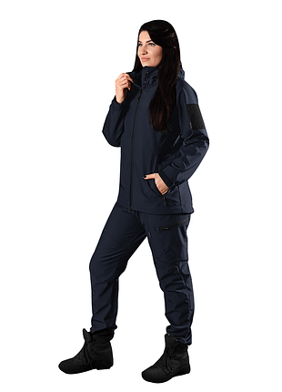Формений жіночий комплект pani softshell темно-синій xxl