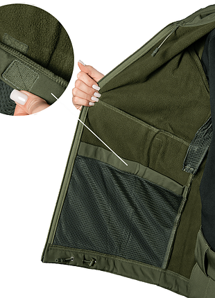 Комплект pani softshell олива 7