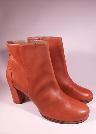 Ботильоны из кожи ecco burnt orange - 42розмiр