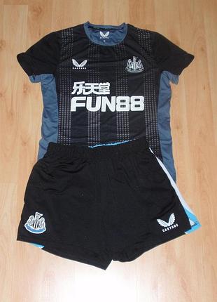 Дитяча футбольна форма castore fc newcastle united/фксліскал шорти + футболка original adidas puma dry cell