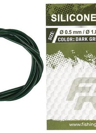 Силиконовая трубка fr dark green 0,5х1,8 мм 1 м для волосяного мантажа