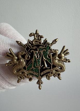 Пін значок металевий брошка  «міністерство магії» з гаррі поттера — герб ministry of magic