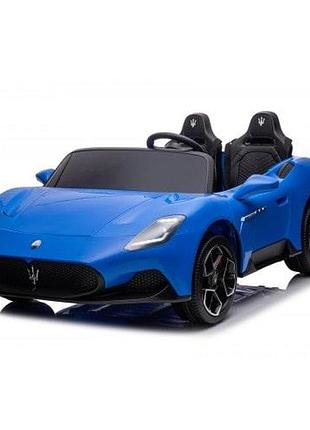 Электромобиль детский двухместный maserati s313 blue 2 мотора 55w аккумулятор 12v дистанционное управление