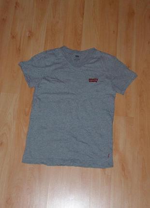 Дитяча сіра футболка/тишка levis cotton tee grey polo ck under original nike x jordan тішка для хлопчика