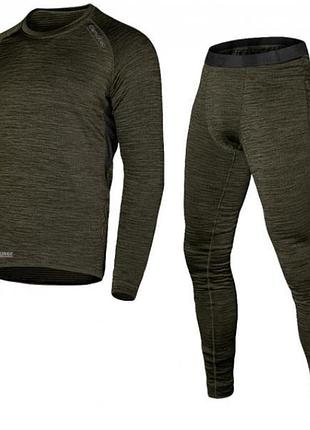 Термобелье polarheat quadro stretch pro melange olive xl