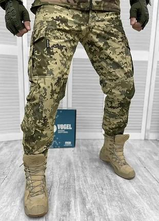 Военные штаны soft-shell "single sword" пиксель всу . весна-осень xxl m