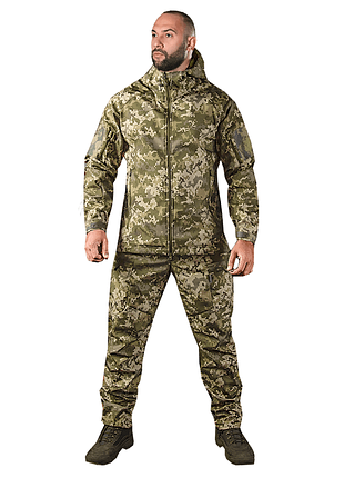 Водонепроникний військовий комплект форми softshell піксель xl