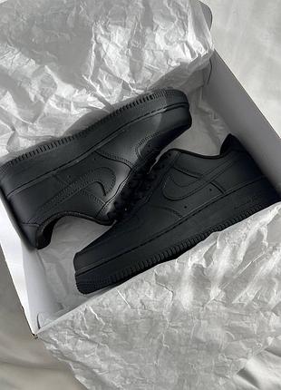 Nike air force 1 low black premium