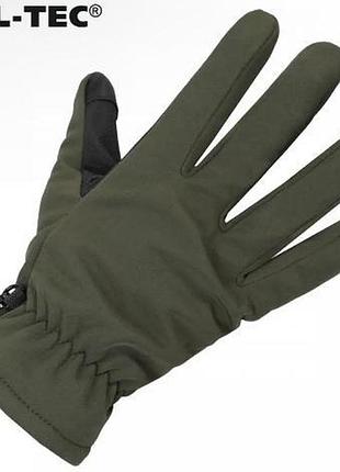 Перчатки mil-tec softshell thinsulate olive xl 2