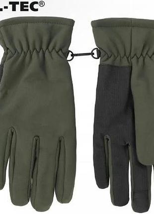 Перчатки mil-tec softshell thinsulate olive xl 3