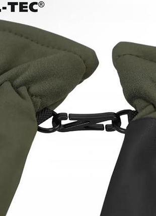 Перчатки mil-tec softshell thinsulate olive xl 4