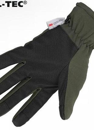 Перчатки mil-tec softshell thinsulate olive xl 6