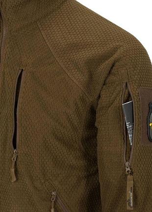 Флісова кофта helikon alpha tactical койот 4
