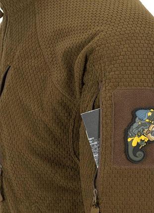 Флісова кофта helikon alpha tactical койот 5