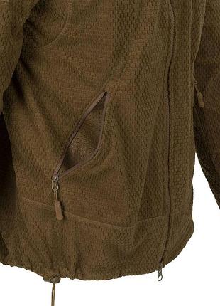 Флісова кофта helikon alpha tactical койот 6