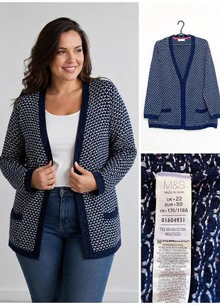 Женский теплый кардиган с шерстью marks &amp; spencer, p. 20/22