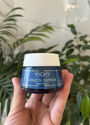 Крем для обличчя vichy ліфтактив ha нічний, що розгладжує, з гіалуроновою кислотою для корекції зморшок 50мл
