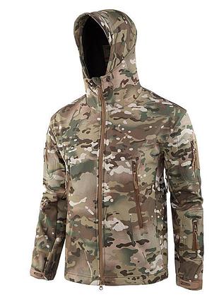Куртка softshell мультикам на флісі - демісезонна