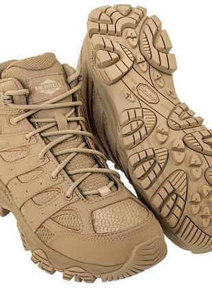 Ботинки merrell moab 3 mid tactical waterproof - dark coyote 41