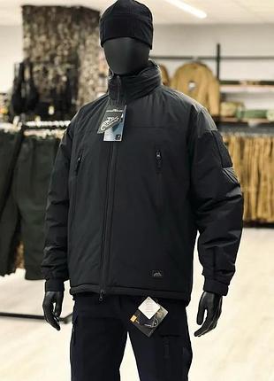 Зимова тактична куртка helikon-tex level 7 climashield чорна 2xl