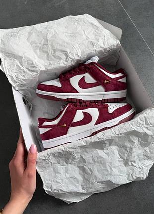 Dunk low sail bordo white