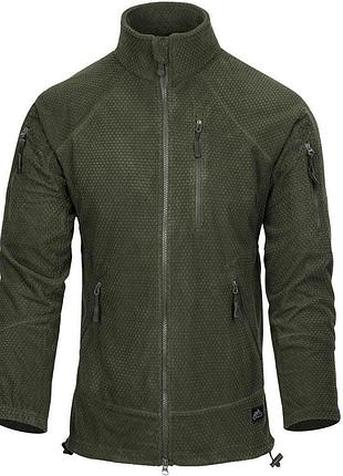 Флісова кофта helikon alpha tactical - olive green 2