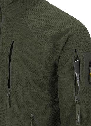 Флісова кофта helikon alpha tactical - olive green 4